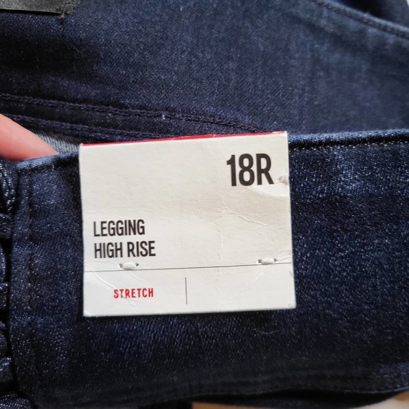 Express Denim Legging High Rise Women 18R Tie Front Side Zip Ankle Zip Jeans - Picture 3 of 11